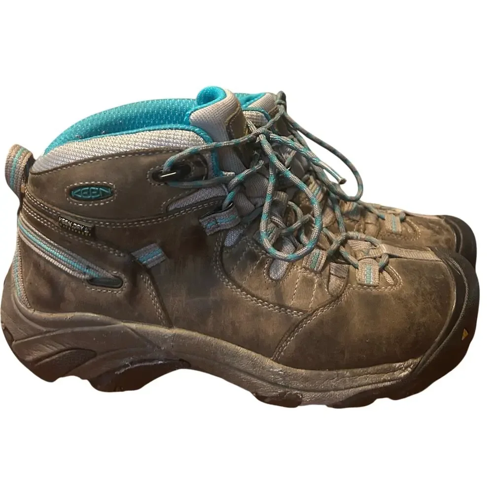 Keen Detroit Utility Mens Work Boots Size 10M Steel Toe Leather Shoes Brown